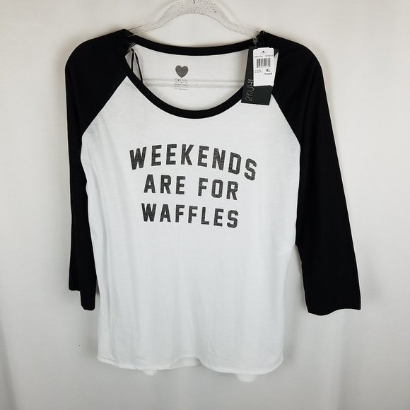 2kuhl Tops - 2KUHL shirt WEEKENDS ARE FOR WAFFLES tshirt  XL